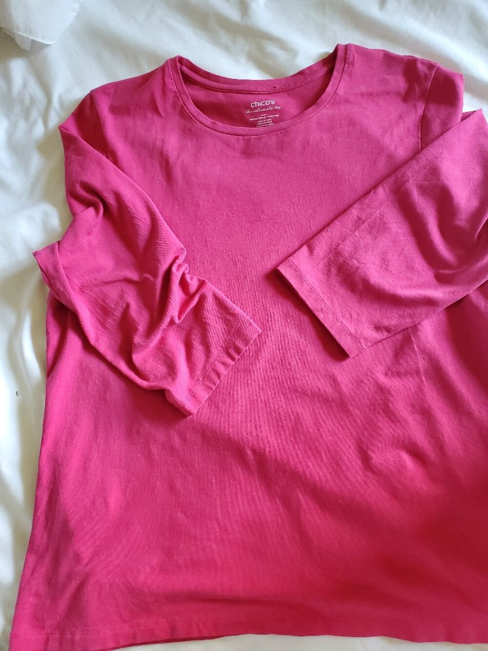 Chico's sz 3 (XL-16) pima cotton blend tee